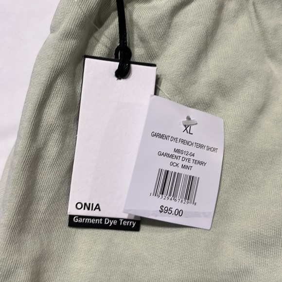 Onia Garment Dyed Terry Shirts in Mint Size XL - Picture 5 of 7